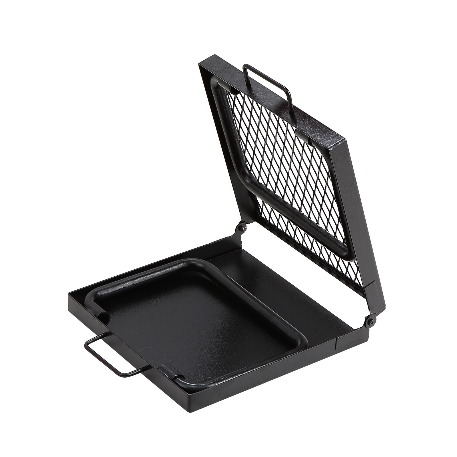 Camping Cooking Open Fire - Folding Campfire Grill, Heavy Duty Steel