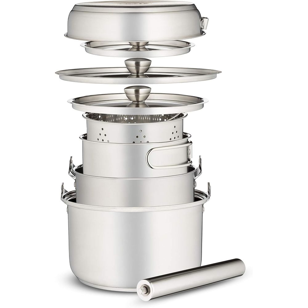 Camping Cookware Set 304 Stain - Camping Cooking Open Fire review and price