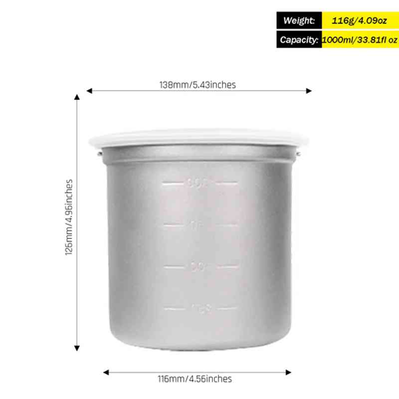 Silverant Camping Titanium Pot - Camping Cooking Open Fire review and price